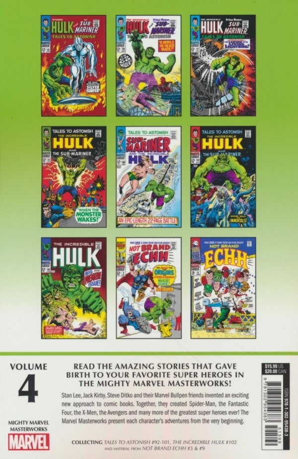 MIGHTY MARVEL MASTERWORKS THE INCREDIBLE HULK LET THERE BE BATTLE TP [STANDARD] [9781302954383]