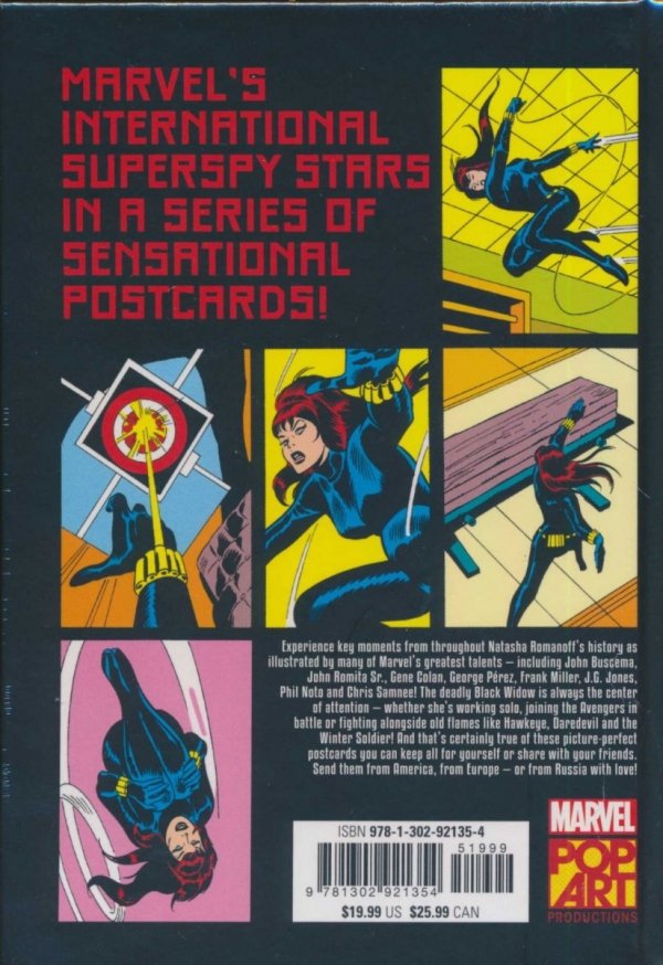 BLACK WIDOW POSTCARD BOOK HC [9781302921354]