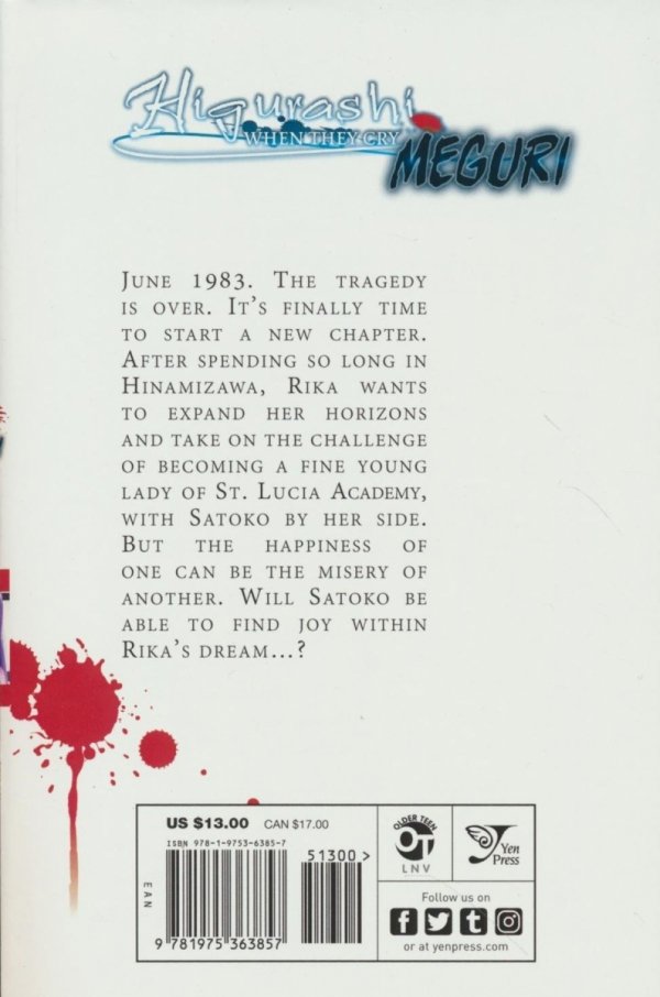 HIGURASHI WHEN THEY CRY MEGURI VOL 01 GN [9781975363857] **promocja TOMY**
