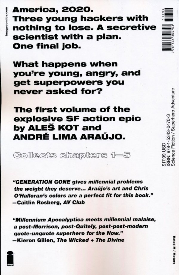 GENERATION GONE VOL 01 TP [9781534304703] **promocja TOMY**