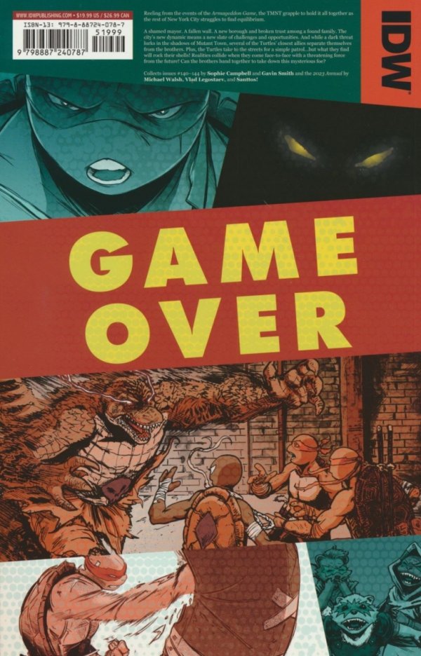 TEENAGE MUTANT NINJA TURTLES REBORN VOL 08 TP [9798887240787]