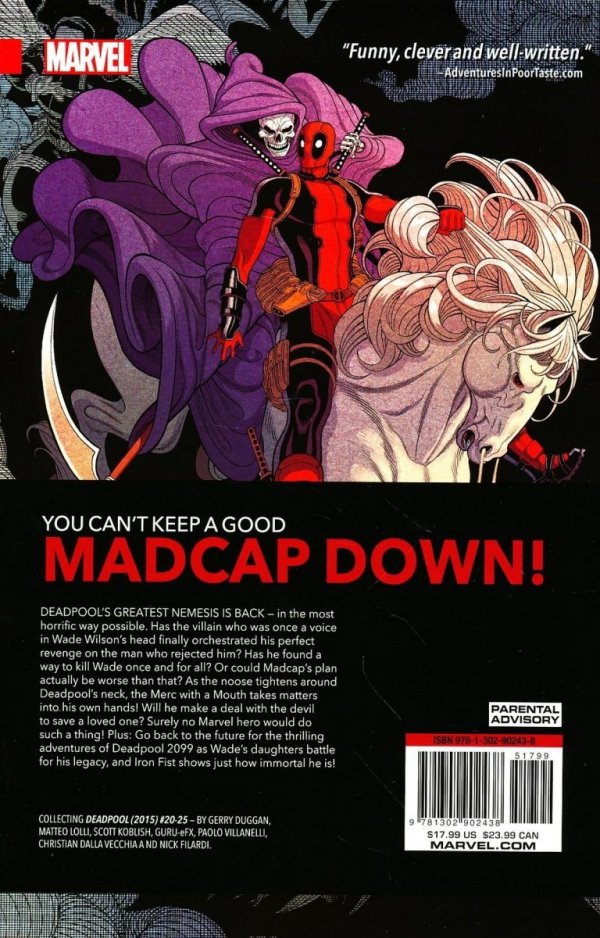 DEADPOOL WORLDS GREATEST VOL 06 PATIENCE ZERO TP [9781302902438] **promocja TOMY**
