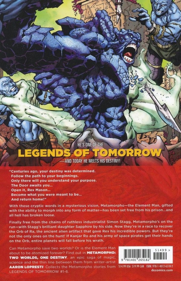 METAMORPHO TWO WORLDS ONE DESTINY TP [9781401265182]