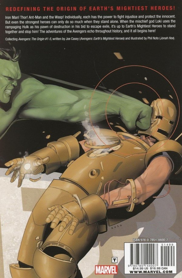 AVENGERS THE ORIGIN TP [9780785144007]