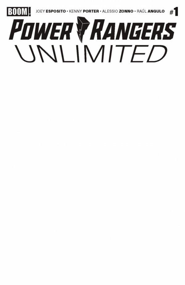 POWER RANGERS UNLIMITED #1 D BLANK SKETCH VARIANT [84428401340601041]