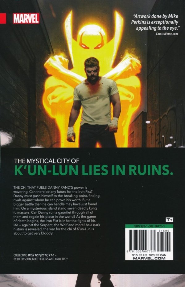 IRON FIST VOL 01 THE TRIAL OF THE SEVEN MASTERS TP [9781302907761] **OFERTA SPECJALNA**