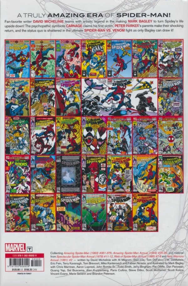 SPIDER-MAN BY DAVID MICHELINIE AND MARK BAGLEY OMNIBUS VOL 01 HC [VARIANT] [9781302956929] **OFERTA EKSPOZYCYJNA**