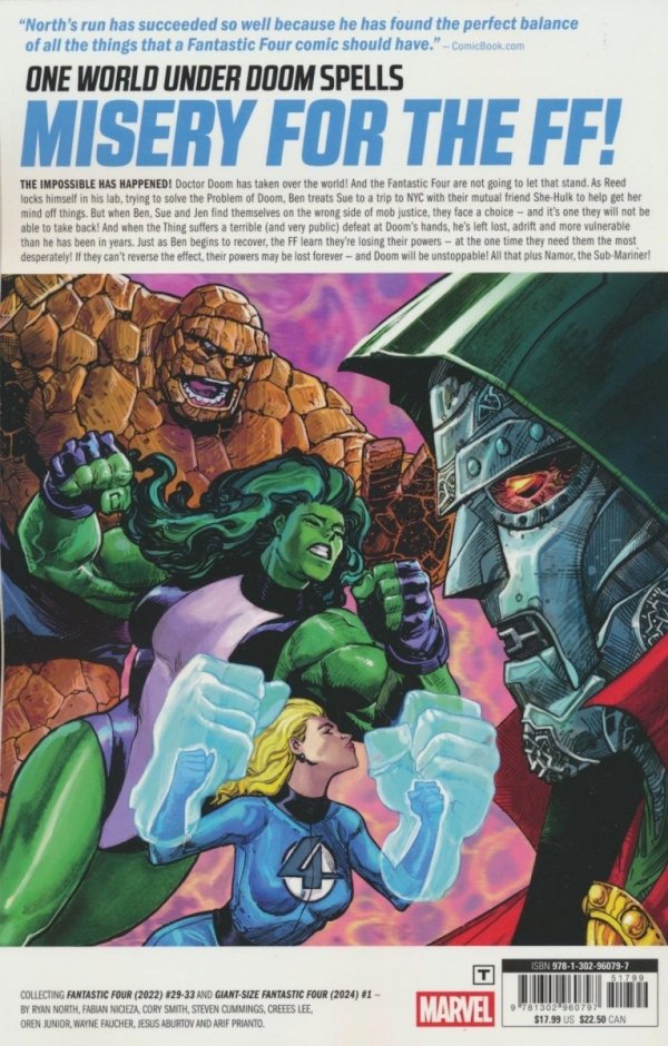 FANTASTIC FOUR VOL 06 OUR WORLD UNDER DOOM TP [9781302960797]