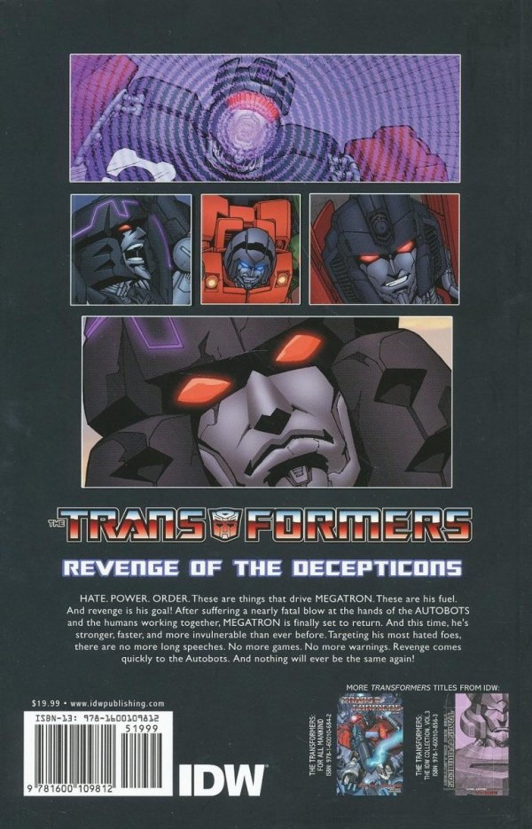 TRANSFORMERS VOL 03 REVENGE OF THE DECEPTICONS TP [9781600109812]