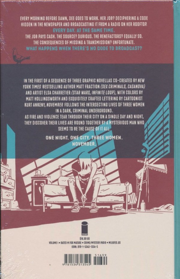NOVEMBER VOL 01 THE GIRL ON THE ROOF HC [9781534313545]