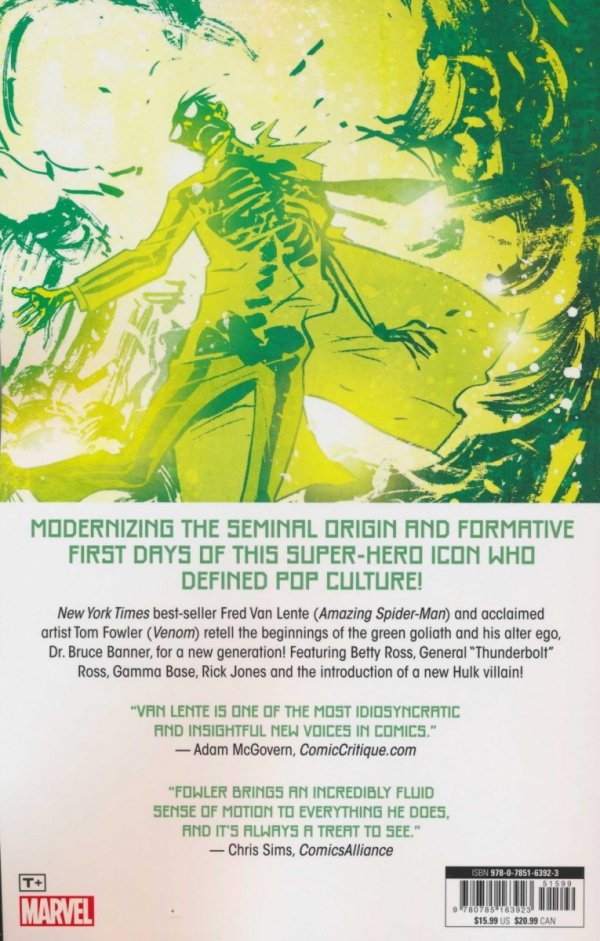 HULK INCREDIBLE ORIGINS TP [9780785163923]