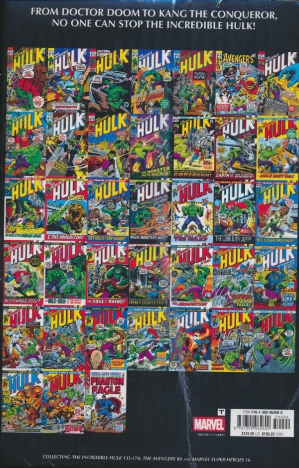 INCREDIBLE HULK OMNIBUS VOL 03 HC [VARIANT] [9781302962609]