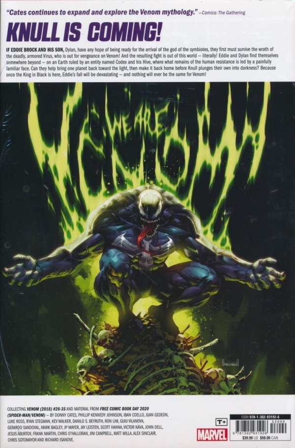 VENOM VOL 03 HC [CATES] [9781302931926] **OFERTA SPECJALNA**