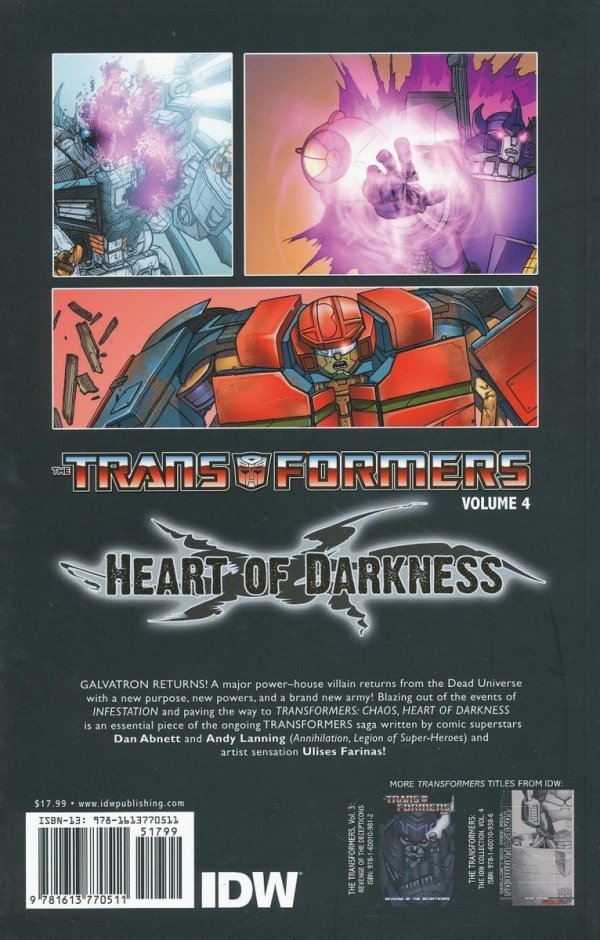 TRANSFORMERS VOL 04 HEART OF DARKNESS TP [9781613770511]