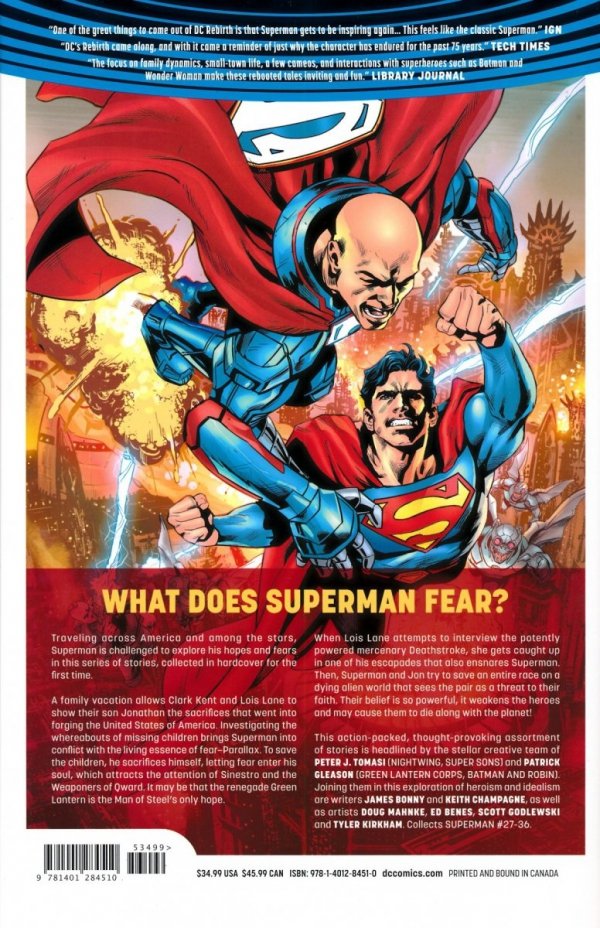 SUPERMAN REBIRTH DELUXE EDITION VOL 03 HC [9781401284510]