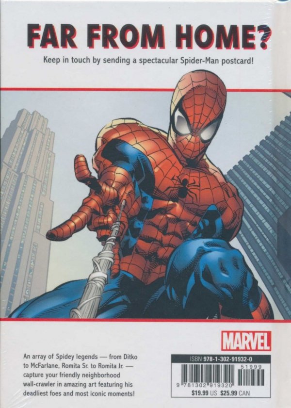 SPIDER-MAN POSTCARD BOOK HC [9781302919320]