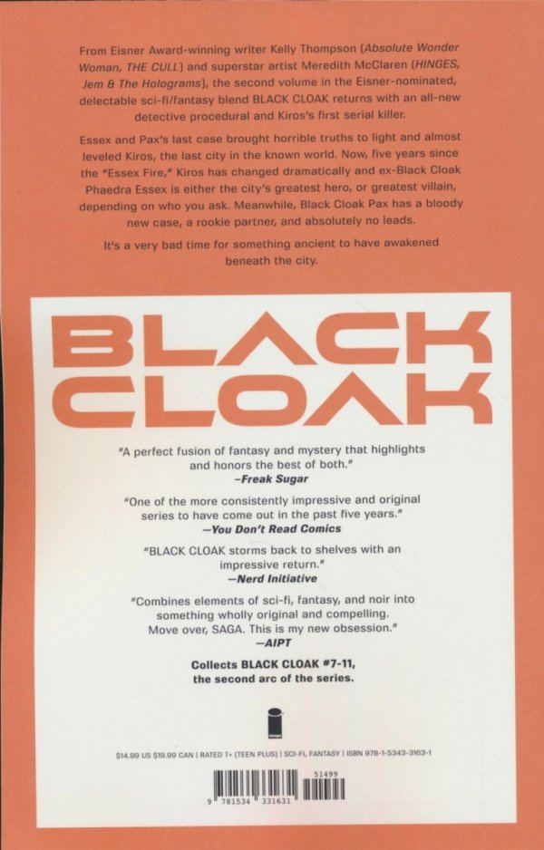 BLACK CLOAK VOL 02 TP [9781534331631]