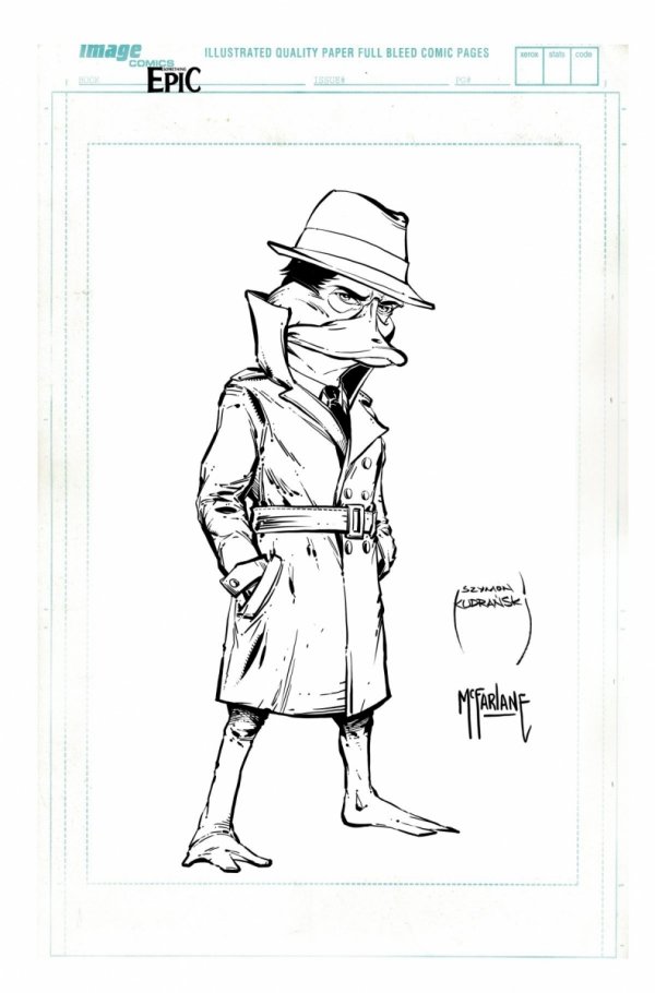 SOMETHING EPIC #13 CVR B SZYMON KUDRANSKI AND TODD MCFARLANE RAW ART VAR [70985303738501321]