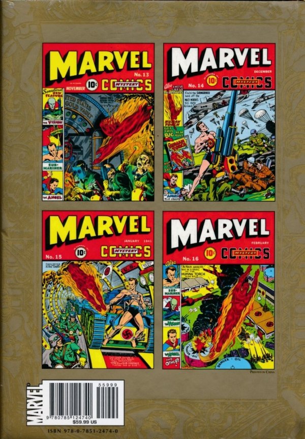 MARVEL MASTERWORKS GOLDEN AGE MARVEL COMICS VOL 04 HC [STANDARD] [9780785124740]