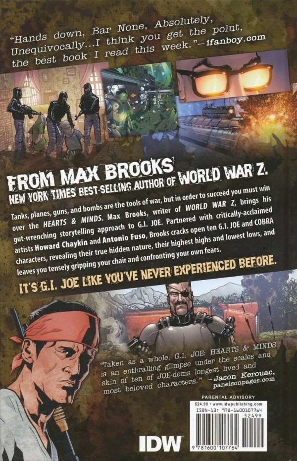 HEARTS AND MINDS A GI JOE GRAPHIC NOVEL HC [9781600107764]