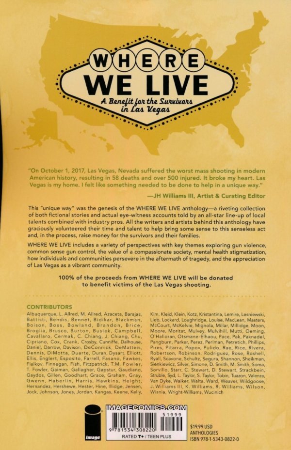 WHERE WE LIVE A BENEFIT FOR THE SURVIVORS IN LAS VEGAS TP [9781534308220] **promocja TOMY**