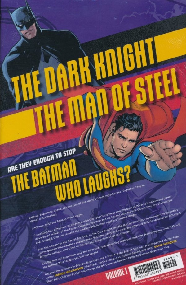 BATMAN SUPERMAN VOL 01 WHO ARE THE SECRET SIX HC [9781401299453]