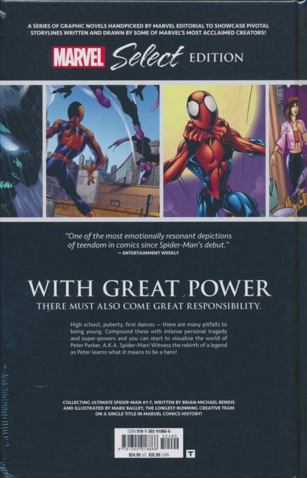 ULTIMATE SPIDER-MAN POWER AND RESPONSIBILITY MARVEL SELECT EDITION HC [9781302918866] **OFERTA SPECJALNA**