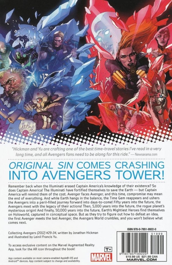 AVENGERS VOL 06 INFINITE AVENGERS TP [9780785189220]