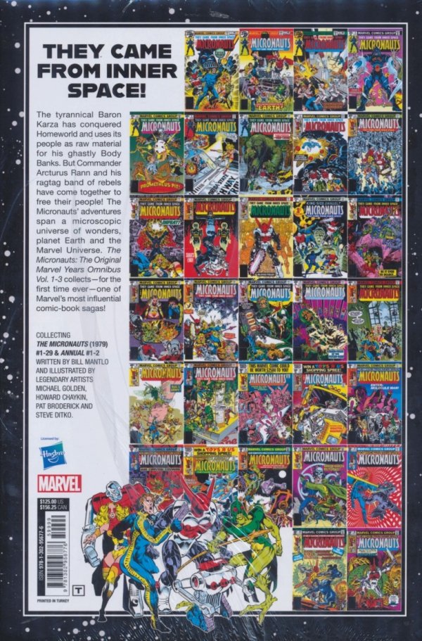 MICRONAUTS THE ORIGINAL MARVEL YEARS OMNIBUS VOL 01 HC [VARIANT] [9781302956776] **promocja TOMY**