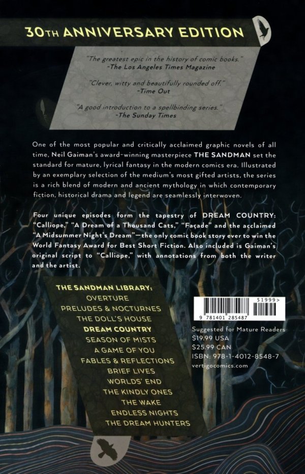 SANDMAN VOL 03 DREAM COUNTRY TP [9781401285487] **OFERTA SPECJALNA**