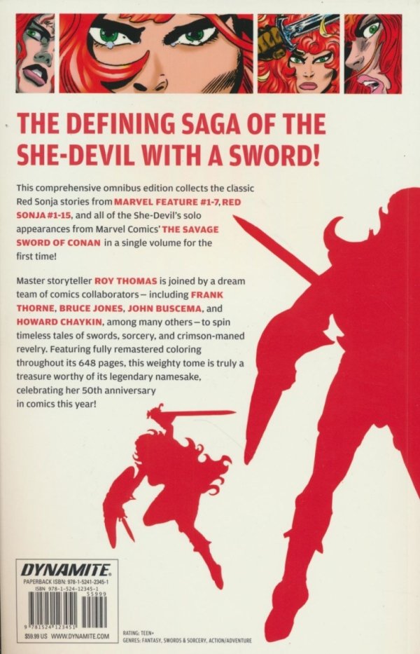 ADVENTURES OF RED SONJA OMNIBUS TP [9781524123451] **promocja TOMY**