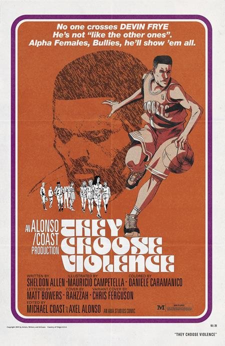THEY CHOOSE VIOLENCE #4 CVR B CHRIS FERGUSON AND MAURICIO CAMPETELLA BLAXPLOITATION FILM HOMAGE VAR [85001385475200421]