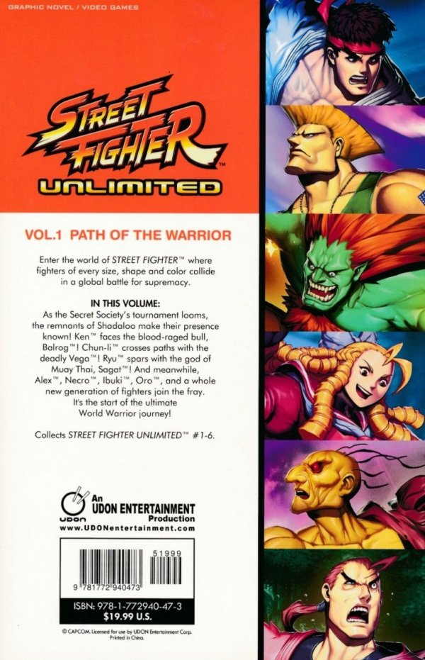 STREET FIGHTER UNLIMITED VOL 01 PATH OF THE WARRIOR TP [9781772940473] **promocja TOMY**