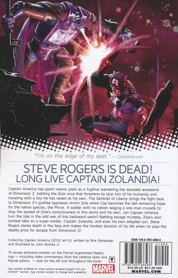CAPTAIN AMERICA VOL 02 CASTAWAY IN DIMENSION Z PART 2 TP [9780785166566]