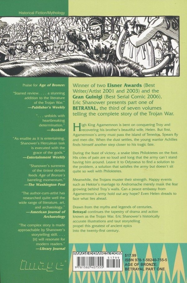 AGE OF BRONZE VOL 03A BETRAYAL PART ONE TP [9781582407555] **PROMOCJA SUPER SALE**