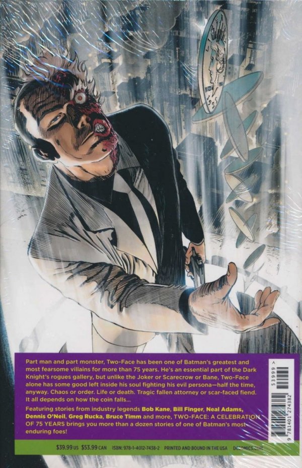 TWO-FACE A CELEBRATION OF 75 YEARS HC [9781401274382] **promocja TOMY**