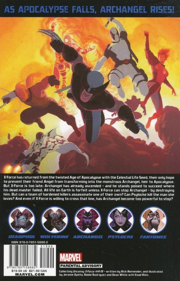 UNCANNY X-FORCE VOL 04 THE DARK ANGEL SAGA PART 2 TP [9780785158882] **OFERTA SPECJALNA**