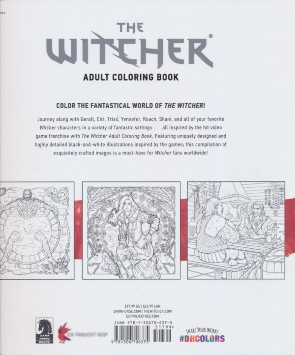 WITCHER ADULT COLORING BOOK TP [9781506706375]
