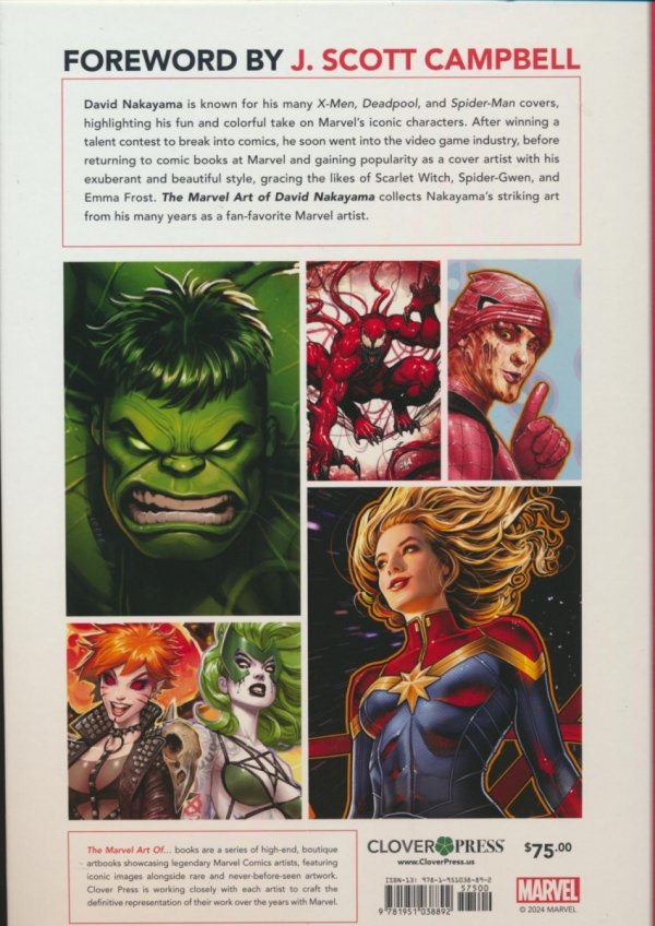 MARVEL ART OF DAVID NAKAYAMA HC [STANDARD] [9781951038892]