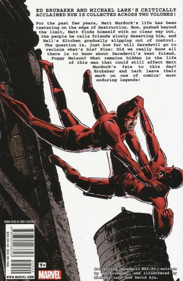 DAREDEVIL BY ED BRUBAKER AND MICHAEL LARK ULTIMATE COLLECTION VOL 01 TP [9780785163343]