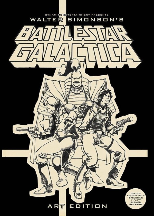 WALTER SIMONSONS BATTLESTAR GALACTICA ART EDITION HC [SIGNED] [9781524105426] **promocja TOMY**