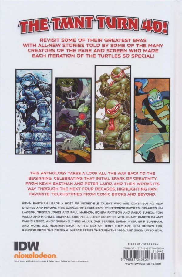 TEENAGE MUTANT NINJA TURTLES 40TH ANNIV COMICS CELEBRATION DELUXE EDITION HC [9798887242804]