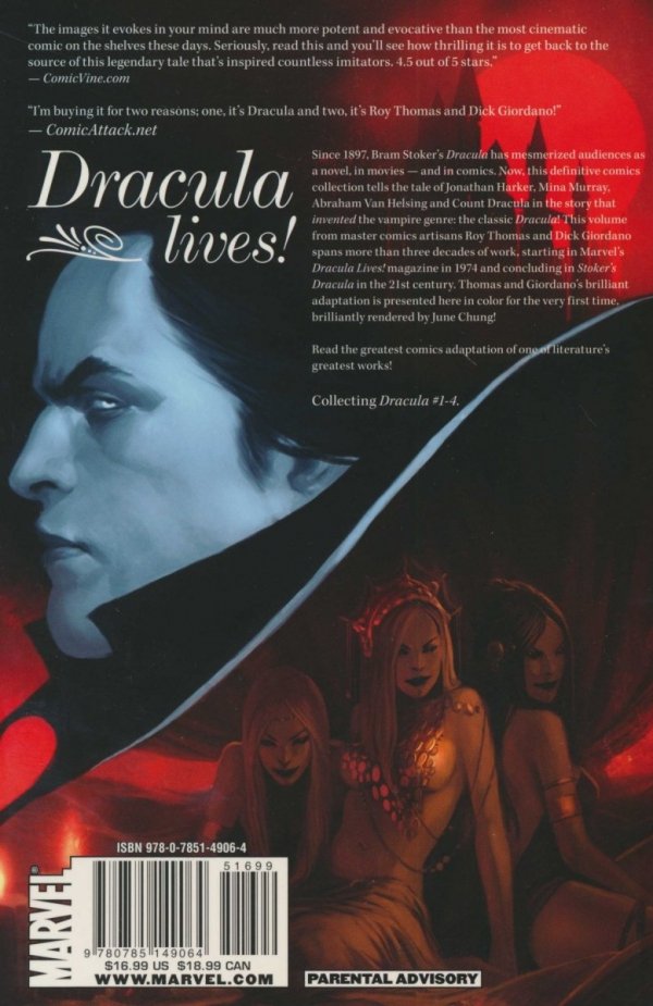MARVEL ILLUSTRATED DRACULA TP [9780785149064]