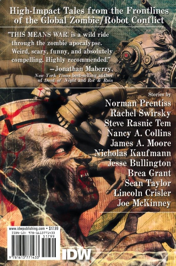 ZOMBIES VS ROBOTS VOL 01 THIS MEANS WAR TP [9781613771433]