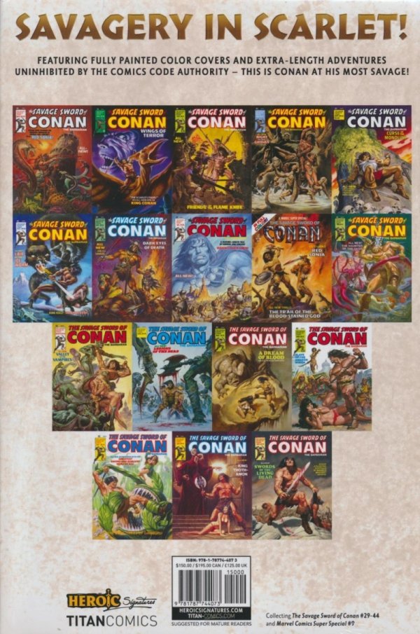 SAVAGE SWORD OF CONAN THE ORIGINAL COMICS OMNIBUS VOL 03 HC [STANDARD] [9781787744073] **promocja TOMY**