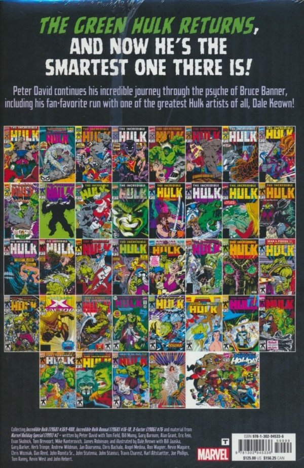 INCREDIBLE HULK BY PETER DAVID OMNIBUS VOL 02 HC [STANDARD] [9781302945336] **OFERTA SPECJALNA**