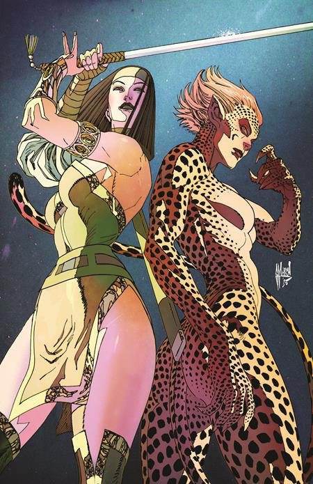 CHEETAH AND CHESHIRE ROB THE JUSTICE LEAGUE #2 CVR C GUILLEM MARCH CARD STOCK VAR [76194139143400221]