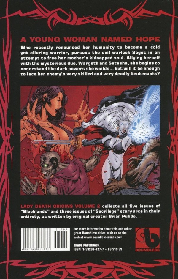 LADY DEATH ORIGINS VOL 02 TP [9781592911271] **promocja TOMY**