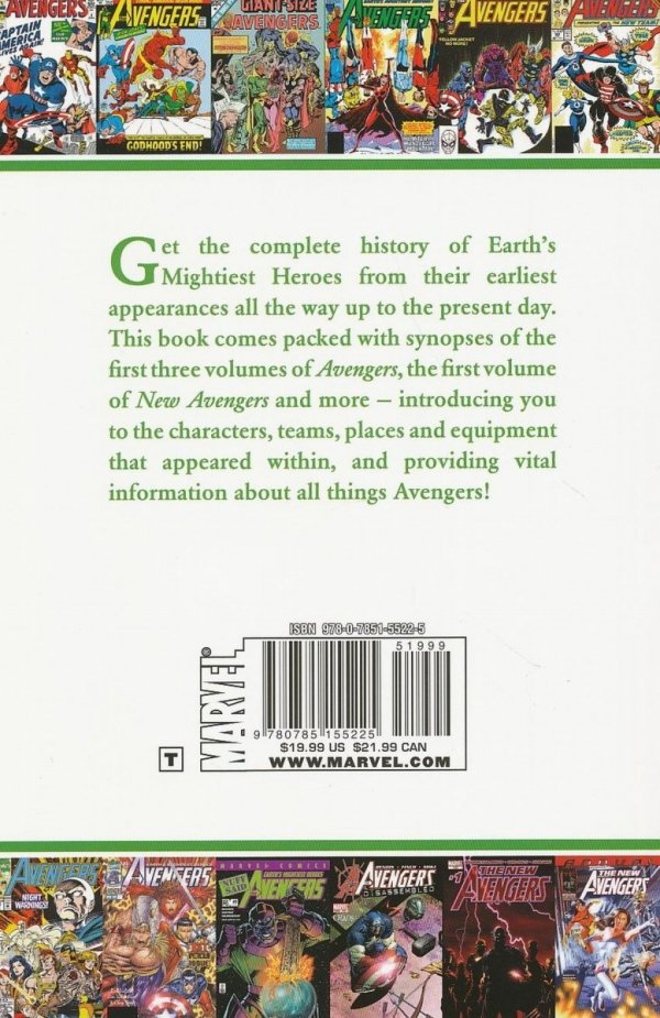 AVENGERS OFFICIAL INDEX TO THE MARVEL UNIVERSE TP [9780785155225]