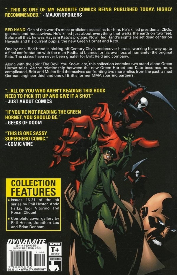 GREEN HORNET VOL 04 RED HAND TP [9781606903155]